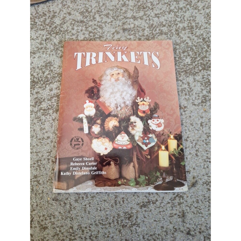 Tiny Trinkets Painting Book-Provo Craft-Ornaments-Santas/Reindeer/Snowmen/Angels